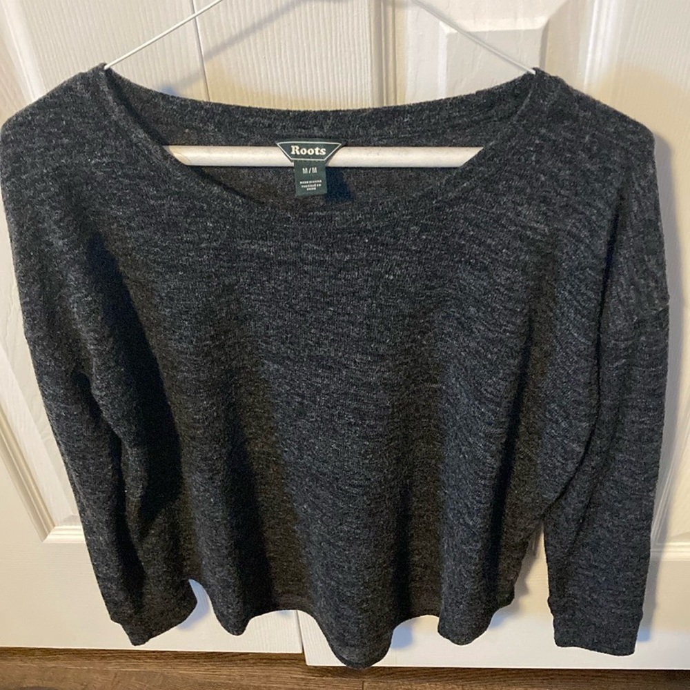 Roots sweater dark greyish black